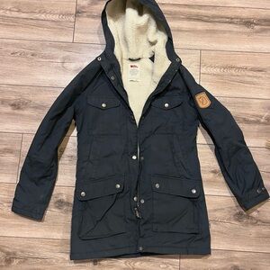 Fjallraven Black Hooded Field Jacket